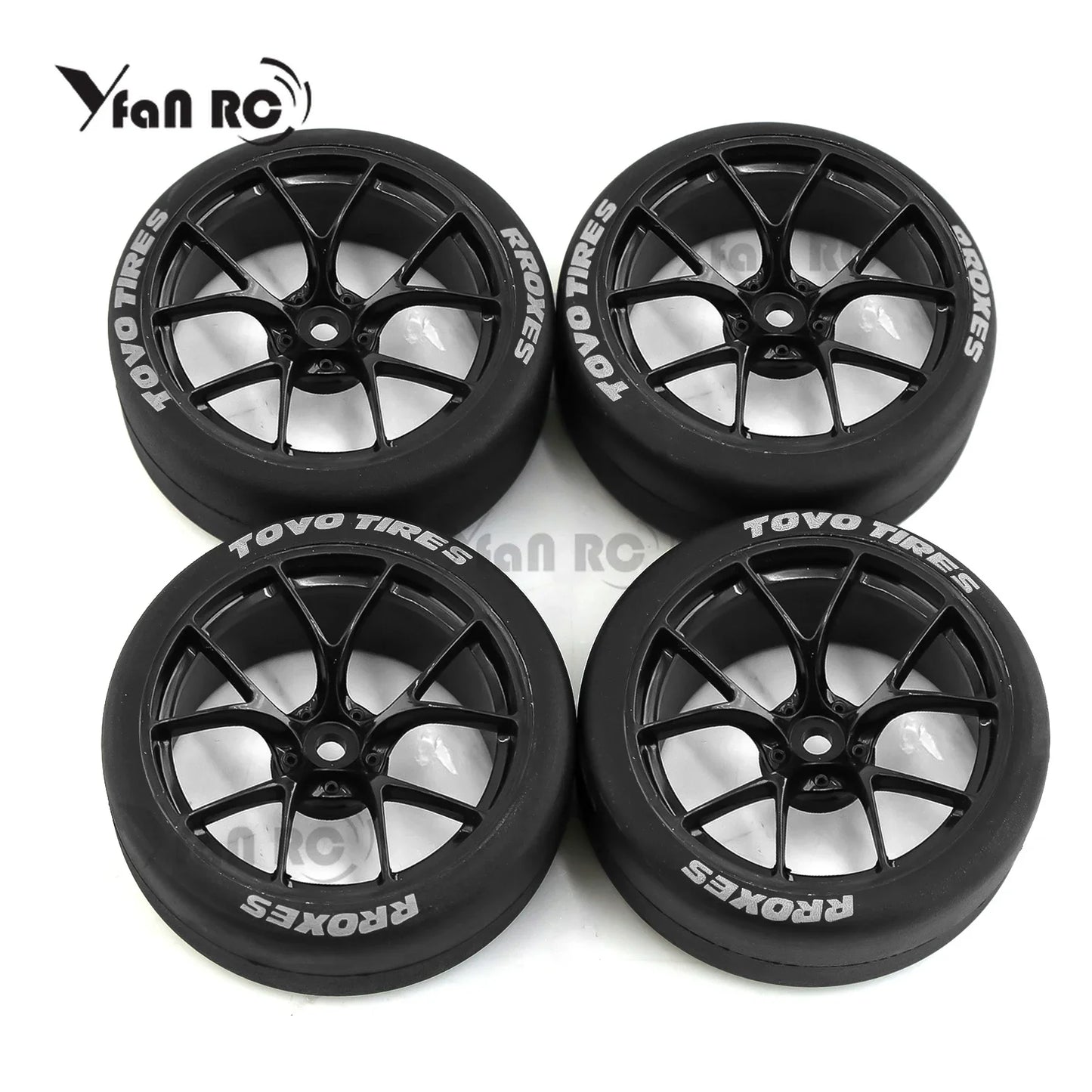 Rines BBS FI-R Style RC 1/10 – 65mm (Hard Drift) – Hex 12mm – Para Tamiya TT02 / XV01 / PTG-2 – Set x4