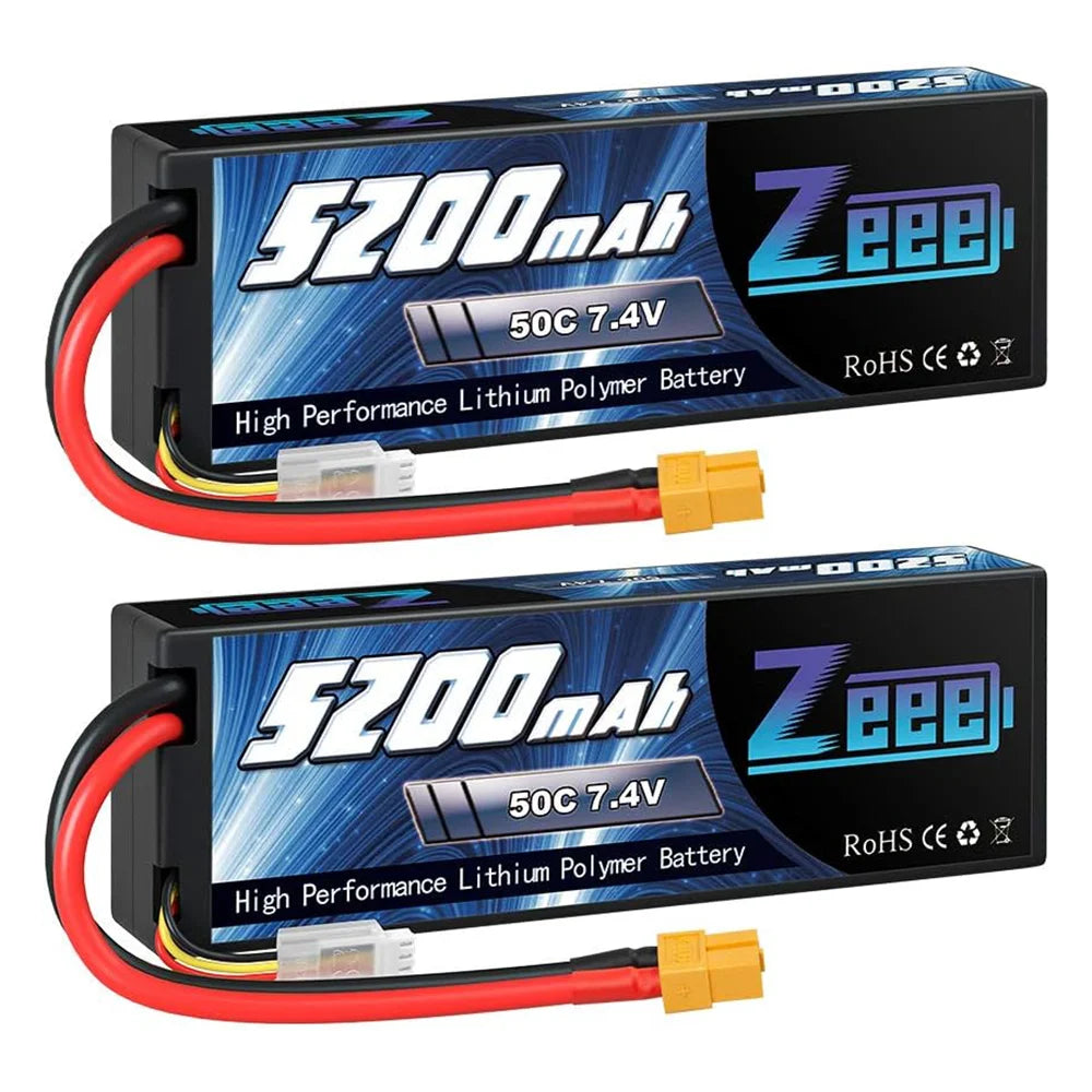 Batería Lipo Zeee 2S 5200mAh 50C - para MST RMX 2.5 (T Plug)