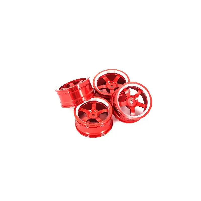 4 Rines TE37 Style 52mm – 1.9″ Sakura D4/D5 / HSP 94123 / Tamiya TT02 – Hex 12mm – Plateado (Estilo TE37) – Set x4