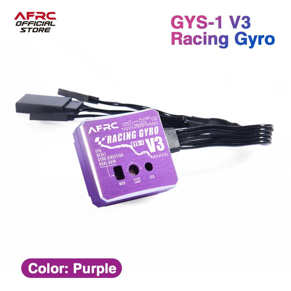 AFRC-GYS-1 V3 RACING Gyro Drift car stabilizer CNC Metal Case For 1/28 1/18 1/10 1/8 RC Cars /boats Model DIY Assembly Upgrading
