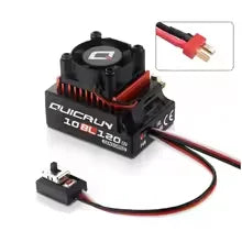 Hobbywing QUICRUN Sensored Brushless 10BL120 G2 120A ESC 2-3S Lipo Electronic speed controller with Card for 1/10 1/8 RC Cars