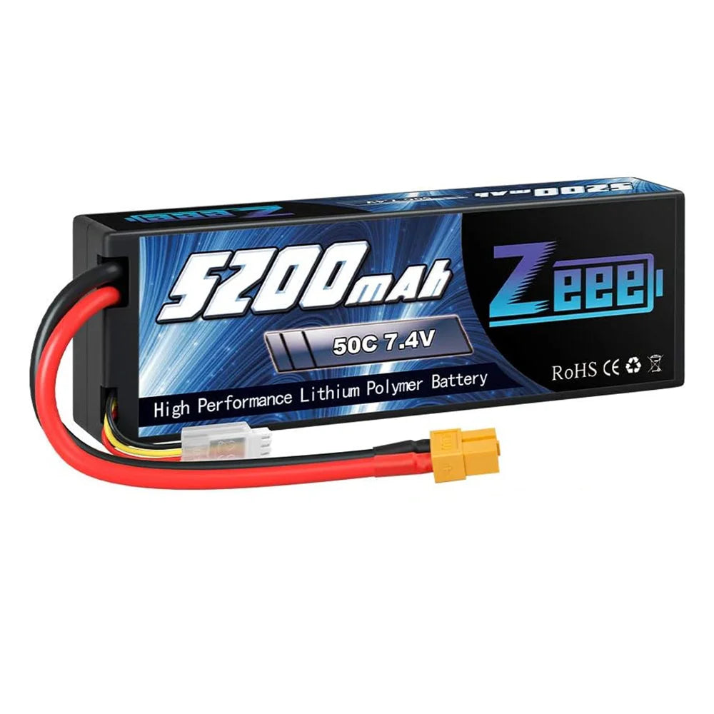 Batería Lipo Zeee 2S 5200mAh 50C - para MST RMX 2.5 (T Plug)