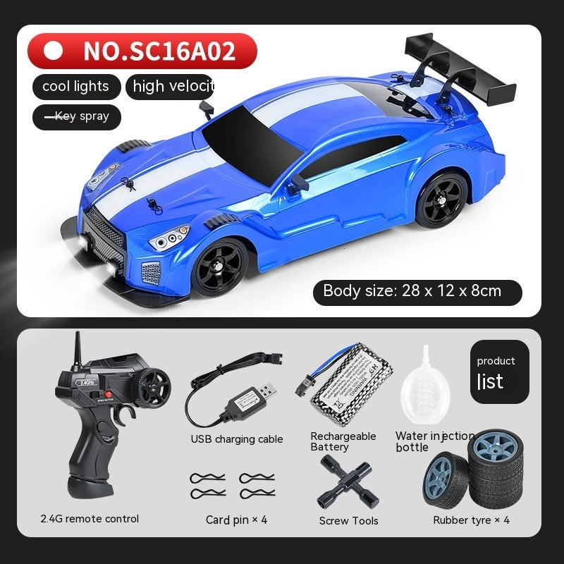 SmokeDrift X – Auto RC de Drift con Escape de Humo, Luces LED y Control Remoto 2.4GHz | Coche a Escala