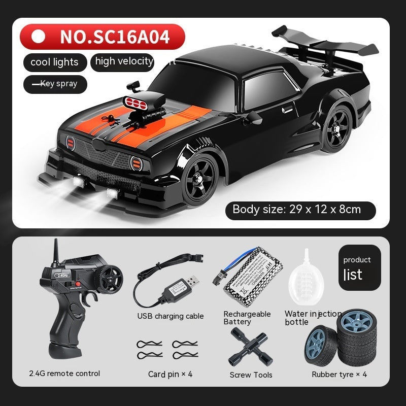 SmokeDrift X – Auto RC de Drift con Escape de Humo, Luces LED y Control Remoto 2.4GHz | Coche a Escala