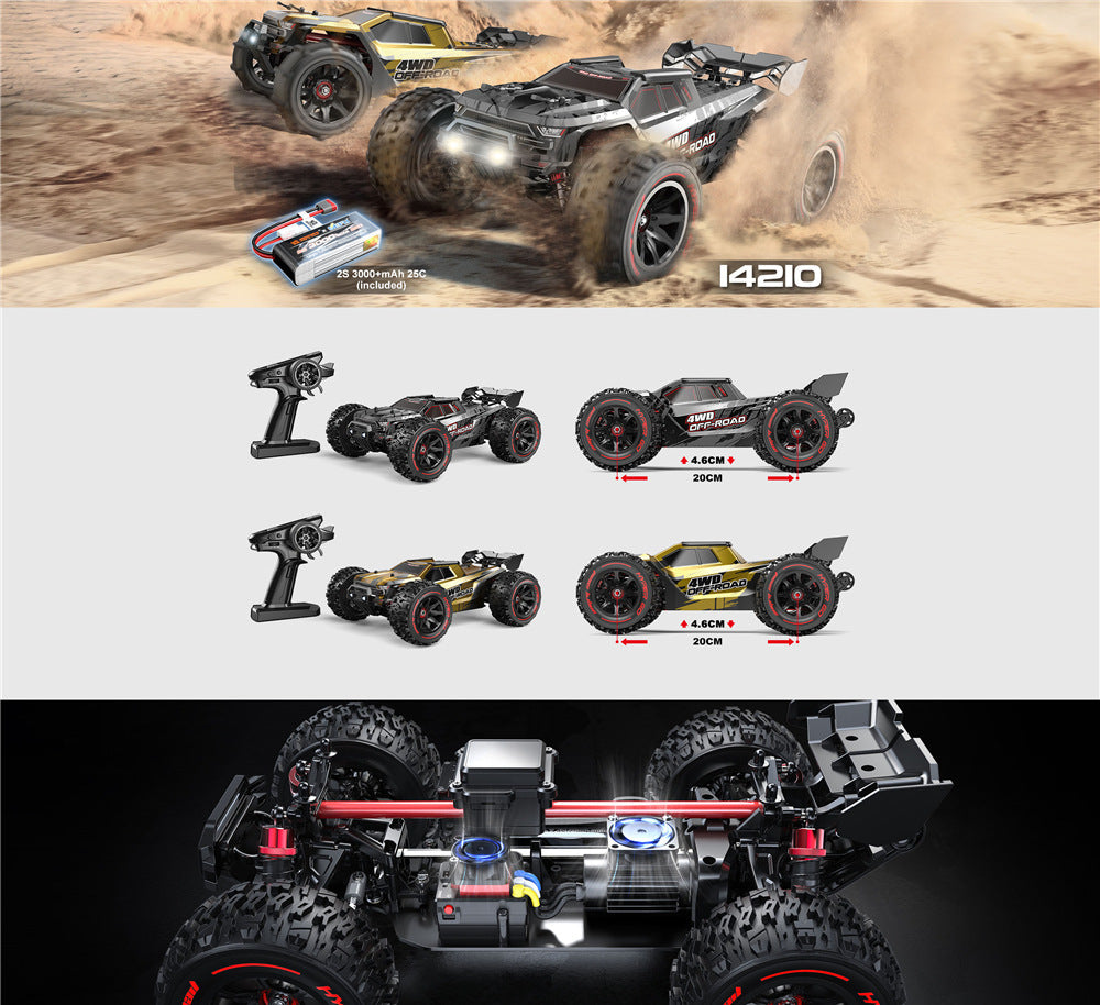 StormRider Z2 (MJX 14210) – Coche RC 4WD Brushless 1:14 con 2 Carrocerías y Velocidad de 55 km/h