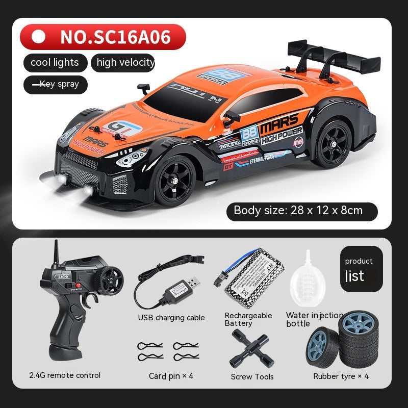 SmokeDrift X – Auto RC de Drift con Escape de Humo, Luces LED y Control Remoto 2.4GHz | Coche a Escala