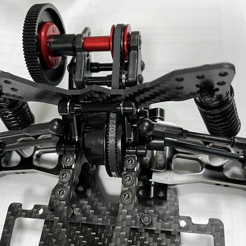 DriftMaster D5 RWD – Chasis RC Profesional para Drift con Tracción Trasera y Dirección Ultra Angular (Kit)