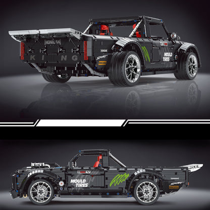 HooniBlock R1 – Camioneta Hoonigan RC de Bloques con Control Remoto y App (Edición Negra)