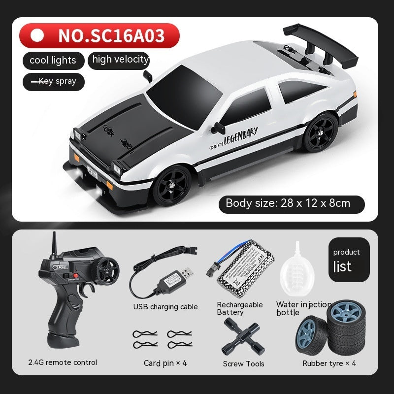 SmokeDrift X – Auto RC de Drift con Escape de Humo, Luces LED y Control Remoto 2.4GHz | Coche a Escala