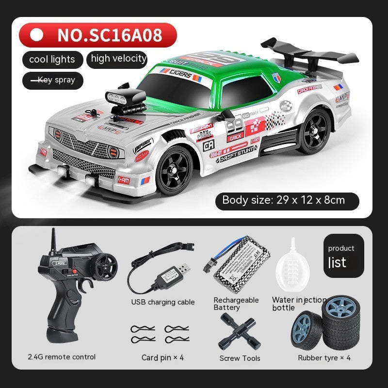 SmokeDrift X – Auto RC de Drift con Escape de Humo, Luces LED y Control Remoto 2.4GHz | Coche a Escala
