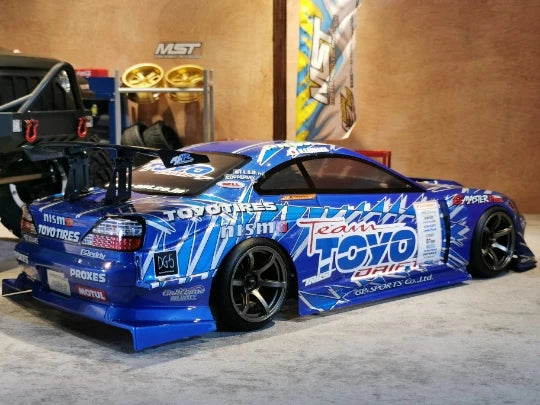 Nissan Silvia S15 Body RC Drift – 1/10 TERMINADO (Luces + Espejos) – 255-260mm