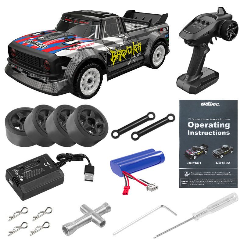 BREAKER X1 – Auto RC Drift 1:16, Motor Brushless 35KM/h, Dirección 2.4GHz y Luces LED | Coche de Derrape Pro