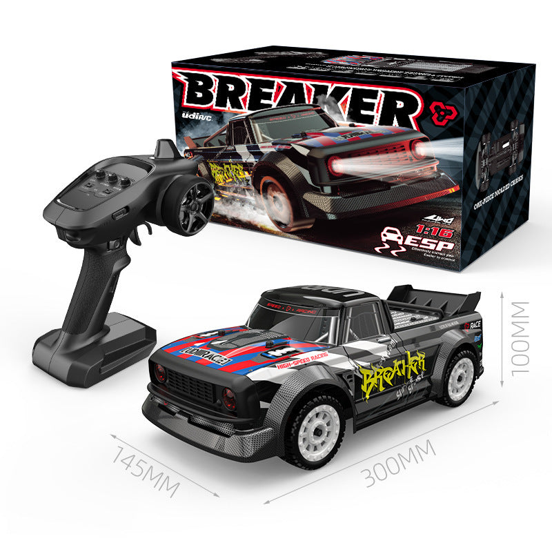 BREAKER X1 – Auto RC Drift 1:16, Motor Brushless 35KM/h, Dirección 2.4GHz y Luces LED | Coche de Derrape Pro