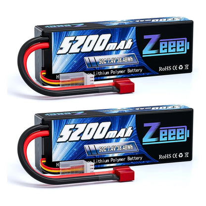 Batería Lipo Zeee 2S 5200mAh 50C - para MST RMX 2.5  (T Plug)