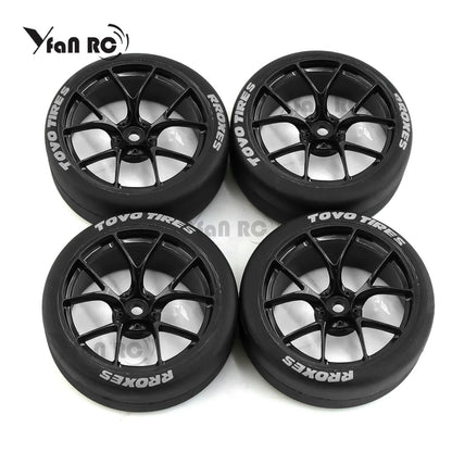 Rines BBS FI-R Style RC 1/10 – 65mm (Hard Drift) – Hex 12mm – Para Tamiya TT02 / XV01 / PTG-2 – Set x4