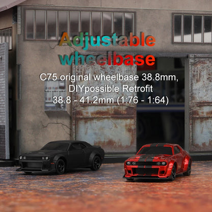 Turbo Racing RC Car 1:76 C74 C75 | Drift con Giroscopio | Control Total Proporcional | RTR