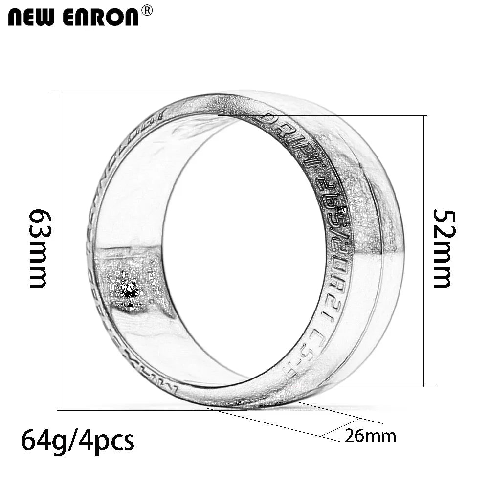 Neumáticos Drift RC 1/10 – 26mm (Soft/Medium/Hard) – Sakura D5 / HSP / Tamiya / Yokomo / MST – Set x4