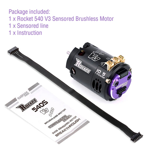 Surpass Hobby Rocket 540 V3 Brushless Motor 10.5T 13.5T Competition 1/10 RC Drift Car