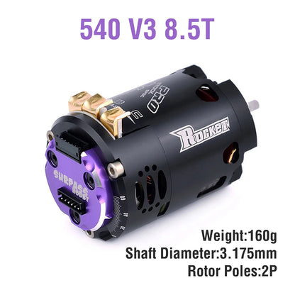 Surpass Hobby Rocket 540 V3 Brushless Motor 10.5T 13.5T Competition 1/10 RC Drift Car
