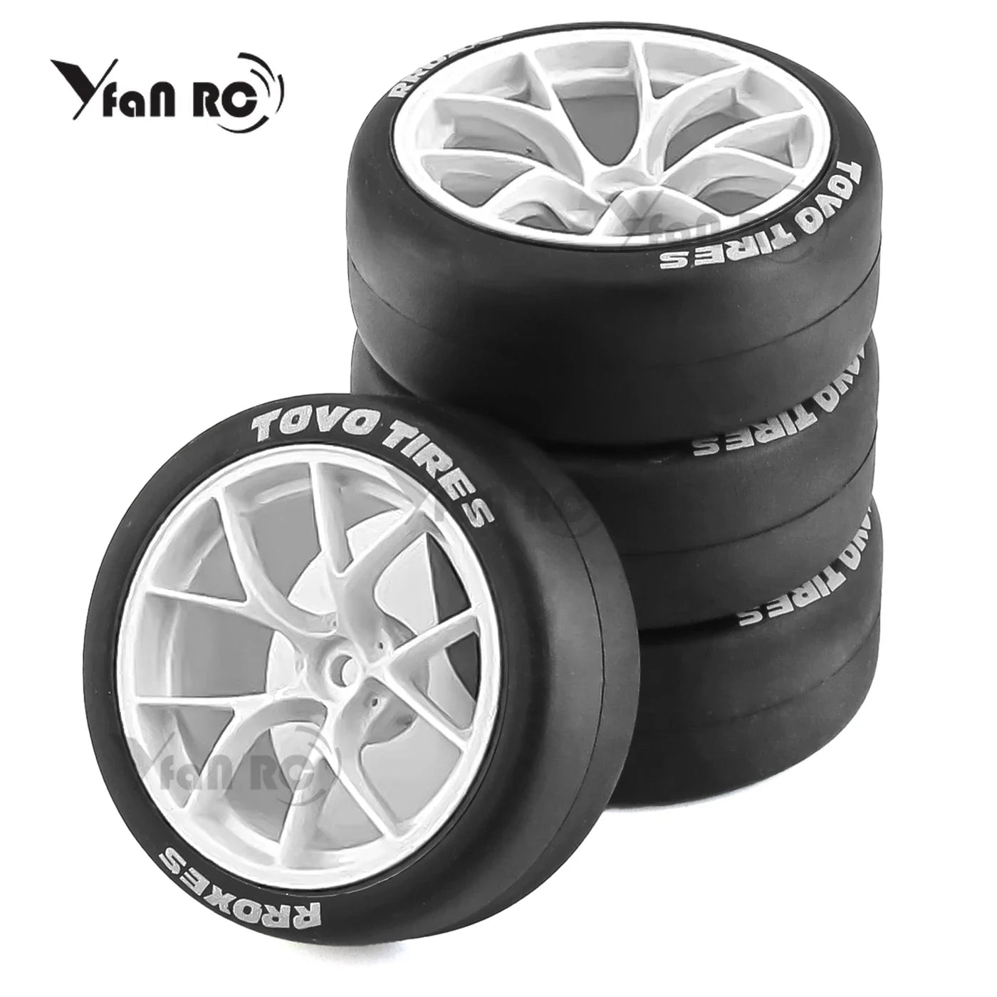 Rines BBS FI-R Style RC 1/10 – 65mm (Hard Drift) – Hex 12mm – Para Tamiya TT02 / XV01 / PTG-2 – Set x4