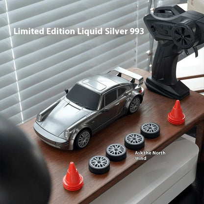 RC Drift 1:24 RWB y GT-R | 4WD, LED y Neumáticos Reemplazables