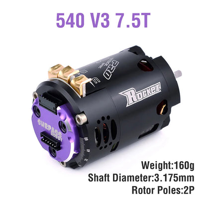 Surpass Hobby Rocket 540 V3 Brushless Motor 10.5T 13.5T Competition 1/10 RC Drift Car