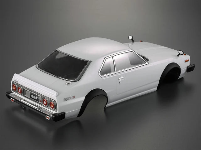 Nissan Skyline 2000 GT-ES (1977) – Body RC Drift 1/10 – 257mm Wheelbase – Blanco
