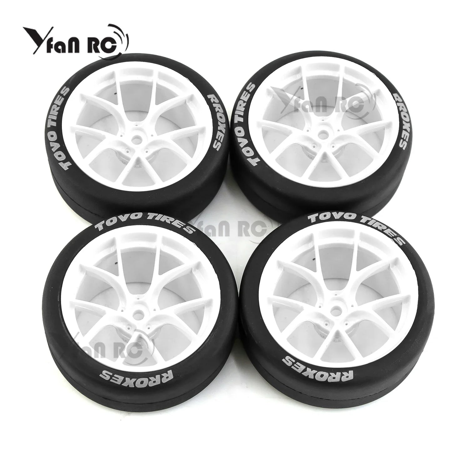 Rines BBS FI-R Style RC 1/10 – 65mm (Hard Drift) – Hex 12mm – Para Tamiya TT02 / XV01 / PTG-2 – Set x4