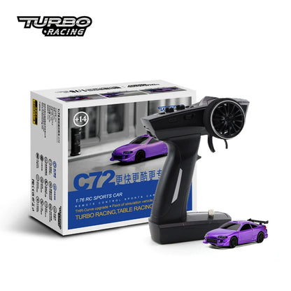 Turbo Racing RC Car 1:76 C74 C75 | Drift con Giroscopio | Control Total Proporcional | RTR