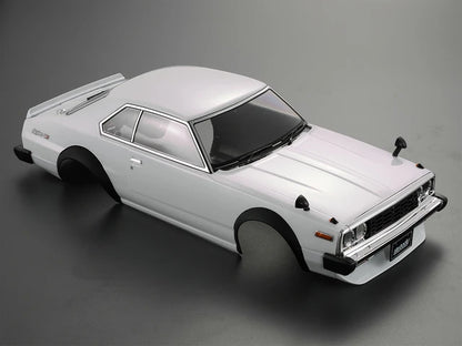 Nissan Skyline 2000 GT-ES (1977) – Body RC Drift 1/10 – 257mm Wheelbase – Blanco