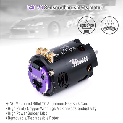 Surpass Hobby Rocket 540 V3 Brushless Motor 10.5T 13.5T Competition 1/10 RC Drift Car