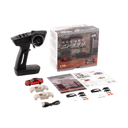 Turbo Racing RC Car 1:76 C74 C75 | Drift con Giroscopio | Control Total Proporcional | RTR
