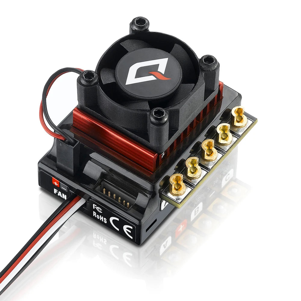 Hobbywing QUICRUN Sensored Brushless 10BL120 G2 120A ESC 2-3S Lipo Electronic speed controller with Card for 1/10 1/8 RC Cars