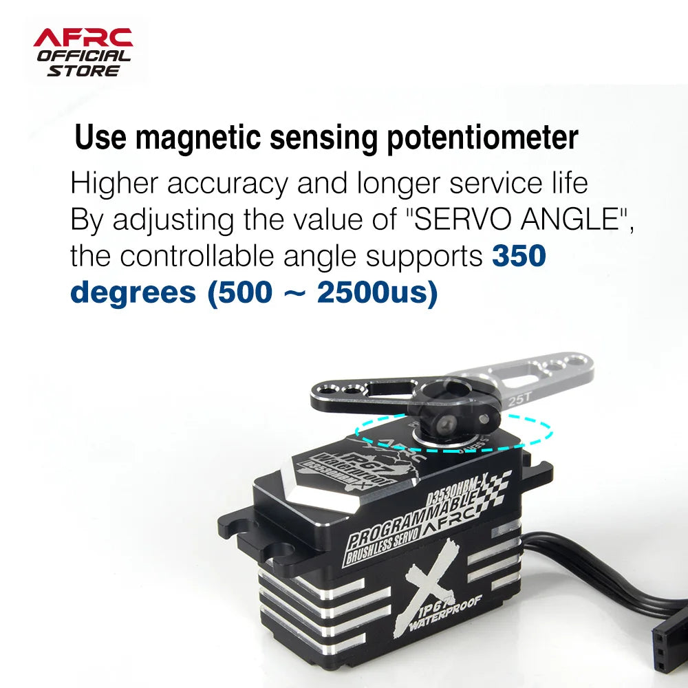 Servo Digital AGFRC D3530HBM-X - Alto Rendimiento Brushless / Programador y Gyro