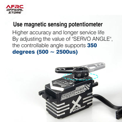 Servo Digital AGFRC D3530HBM-X - Alto Rendimiento Brushless / Programador y Gyro