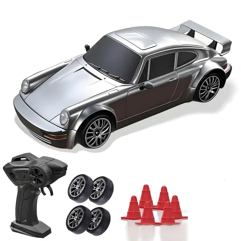 RC Drift 1:24 RWB y GT-R | 4WD, LED y Neumáticos Reemplazables