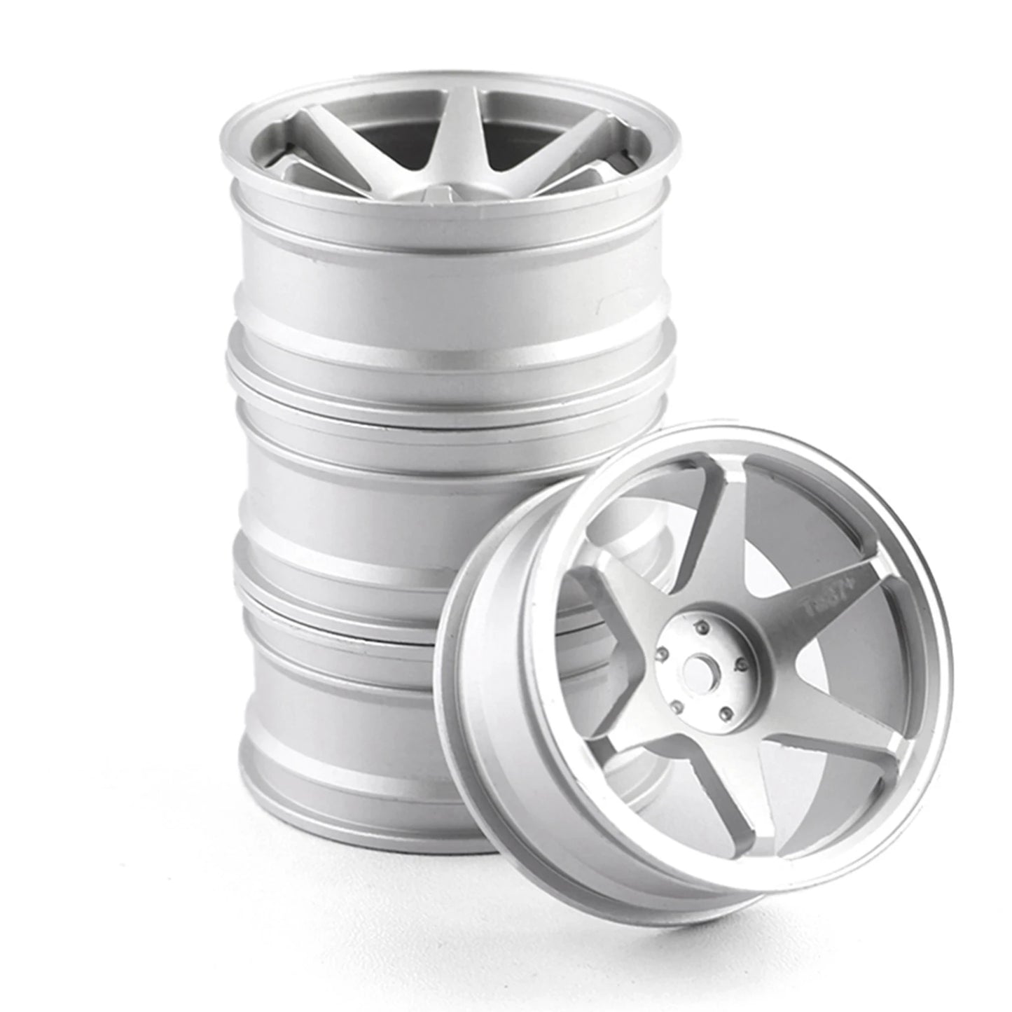 Rines Volk Racing TE37 style Aleación Aluminio 52mm – Sakura D5 / TT02 / HSP / Tamiya – Hex 12mm  – Drift & Climb