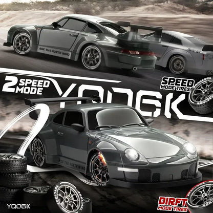 RC Drift 1:24 RWB y GT-R | 4WD, LED y Neumáticos Reemplazables