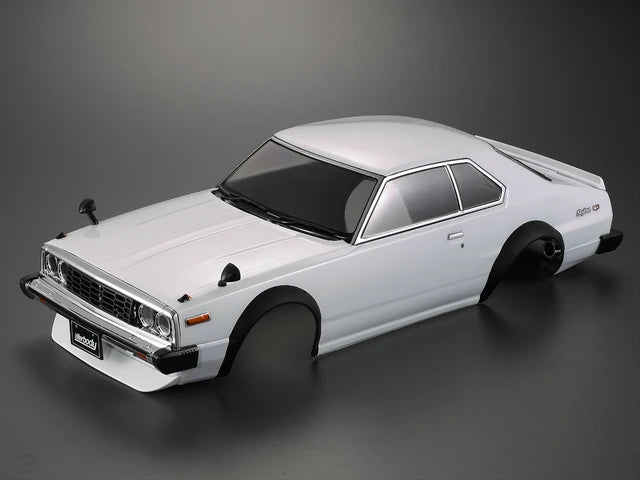 Nissan Skyline 2000 GT-ES (1977) – Body RC Drift 1/10 – 257mm Wheelbase – Blanco