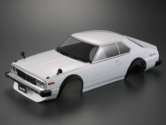 Nissan Skyline 2000 GT-ES (1977) – Body RC Drift 1/10 – 257mm Wheelbase – Blanco