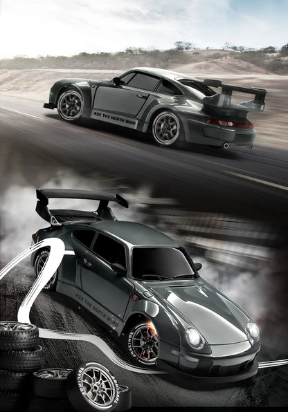 RC Drift 1:24 RWB y GT-R | 4WD, LED y Neumáticos Reemplazables