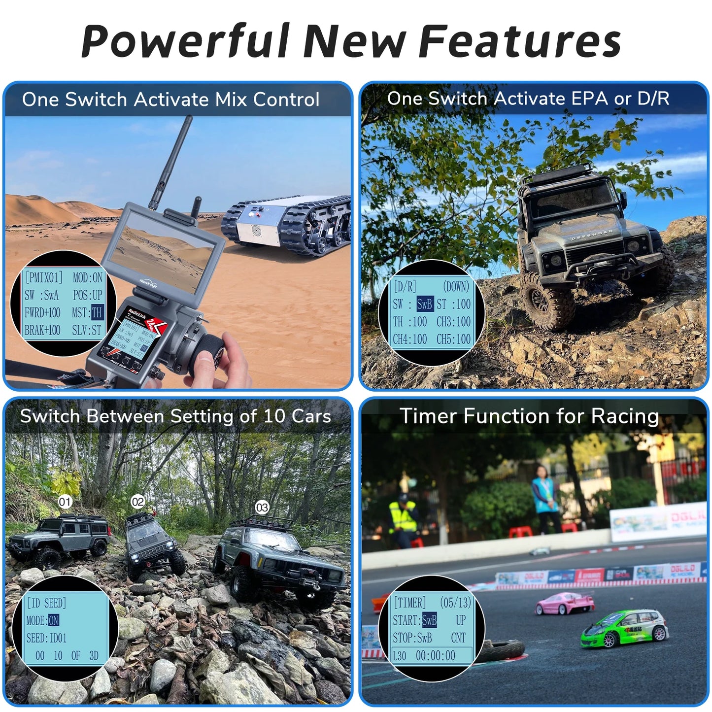 RadioLink RC4GS V3 + R6FG – Mando Profesional 6CH para RC Drift | Baja Latencia, Telemetría, Ajuste de Giro