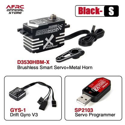 Servo Digital AGFRC D3530HBM-X - Alto Rendimiento Brushless / Programador y Gyro