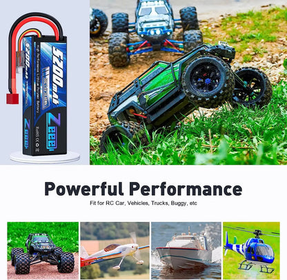 Batería Lipo Zeee 2S 5200mAh 50C - para MST RMX 2.5  (T Plug)