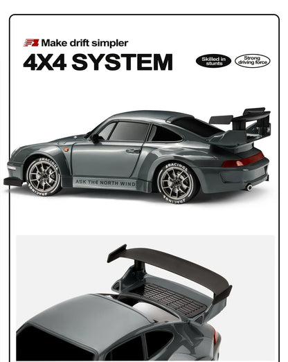 RC Drift 1:24 RWB y GT-R | 4WD, LED y Neumáticos Reemplazables