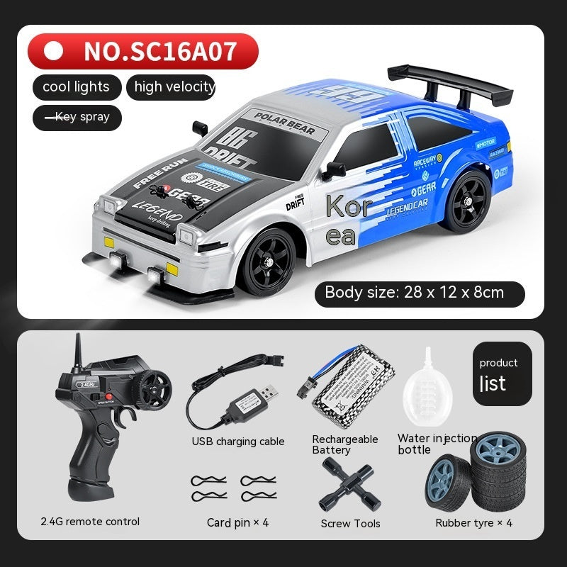 SmokeDrift X – Auto RC de Drift con Escape de Humo, Luces LED y Control Remoto 2.4GHz | Coche a Escala
