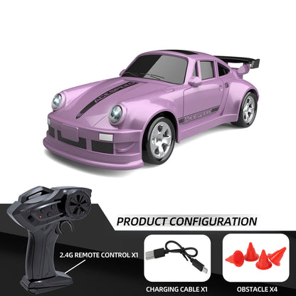PocketDrift R – Auto RC Miniatura 1:64 con Dirección Proporcional, Luces LED y Control 2.4GHz | Coche de Drift