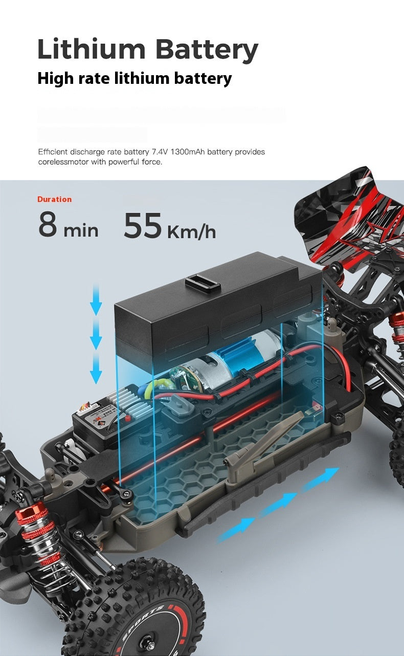 Raptor V55 (WLtoys 124010) – Coche RC 4WD de Alta Velocidad (55 km/h)